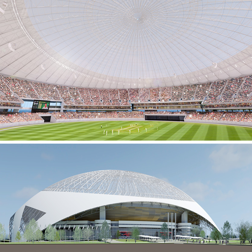 Architecture49 Designs 35,000 Seat Cricket Stadium